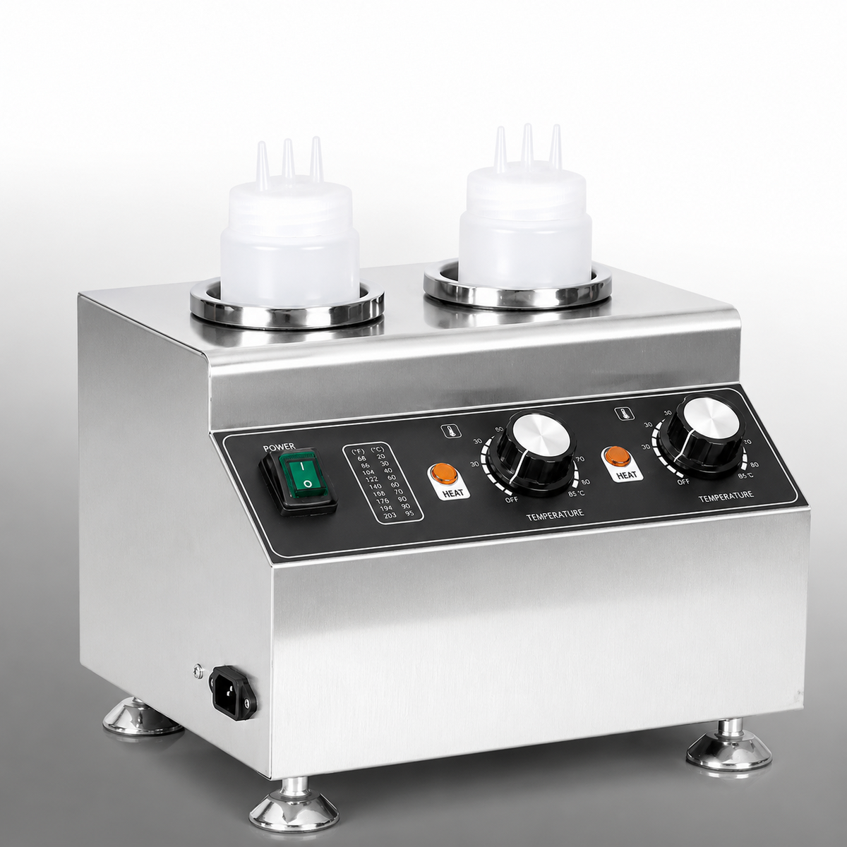 KELOO Electric Sauce Warmer Twin Bottle 1kW - Hot Sauce Dispenser - KSW-311