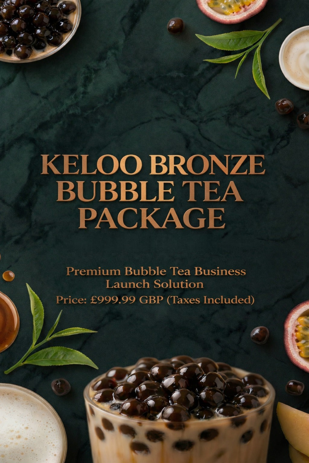 KELOO BRONZE BUBBLE TEA PACKAGE