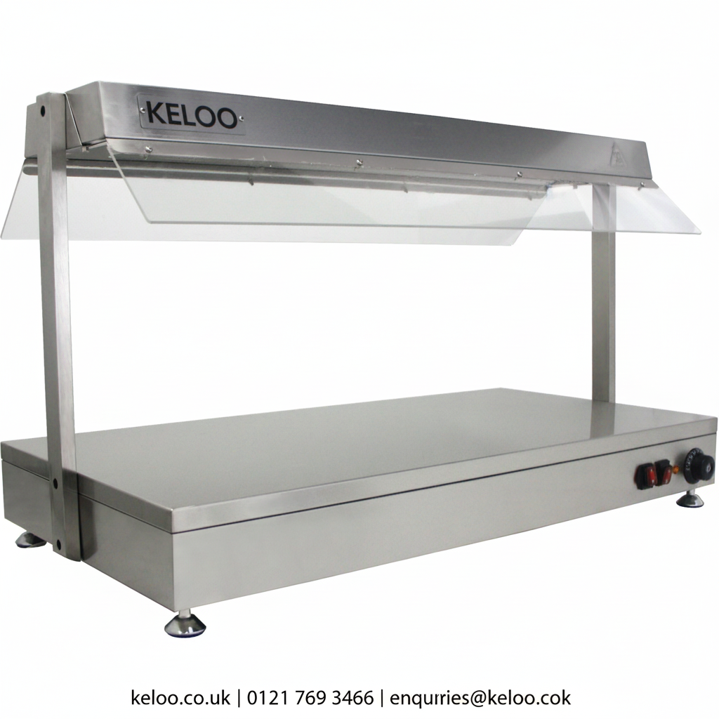 KELOO Electric Food Warmer with Gantry Food Warmer Station 1040mm - 1.55kW Professional
