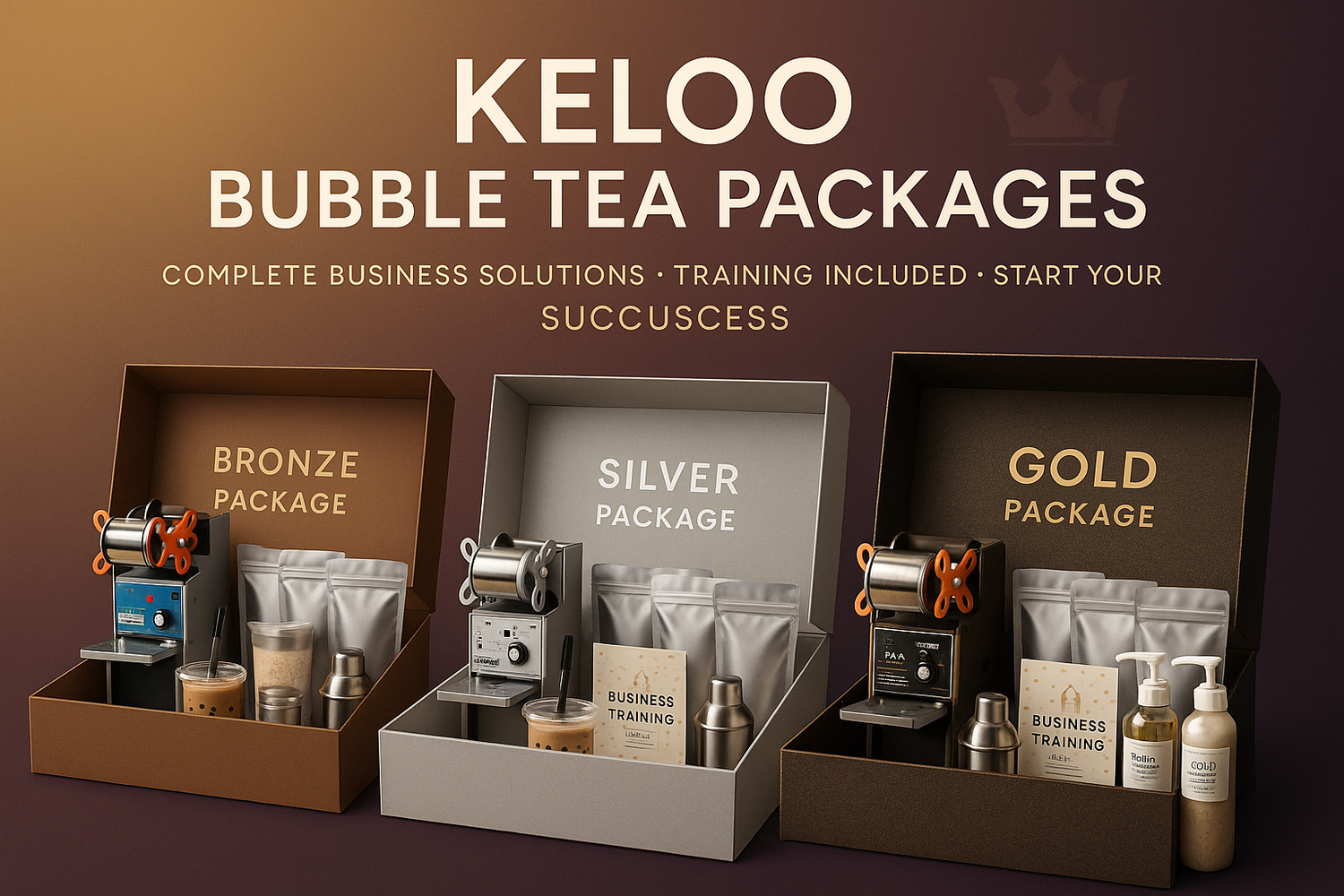 KELOO bubble tea business start-up packages