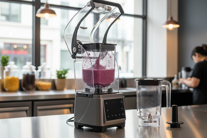 Keloo Commercial Blender 1.8L with Sound Enclosure + Spare Jug Bundle