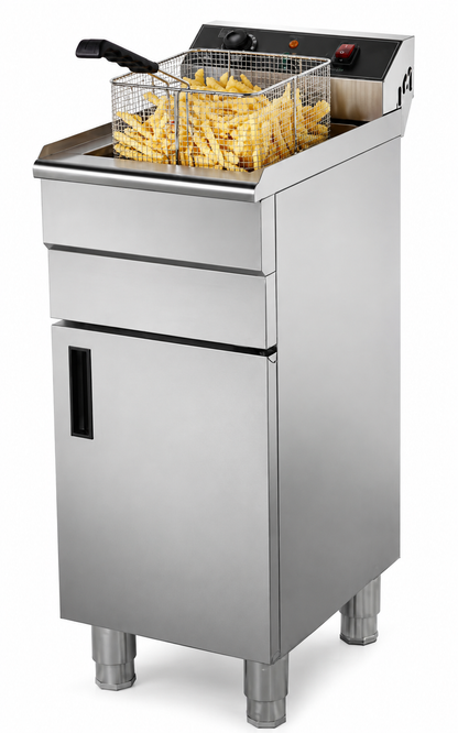 KELOO Commercial Electric Fryer Freestanding 16L Single Tank 5kW - EF161C