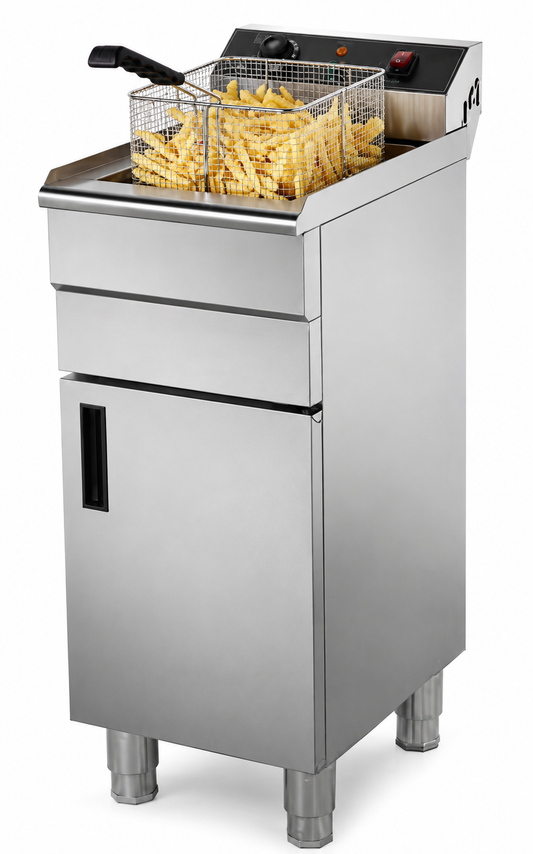 KELOO Commercial Electric Fryer Freestanding 16L Single Tank 5kW - EF161C