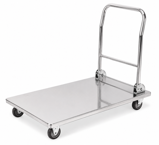 KELOO Stainless Steel Platform Trolley 900mm - Flat Deck Serving Cart
