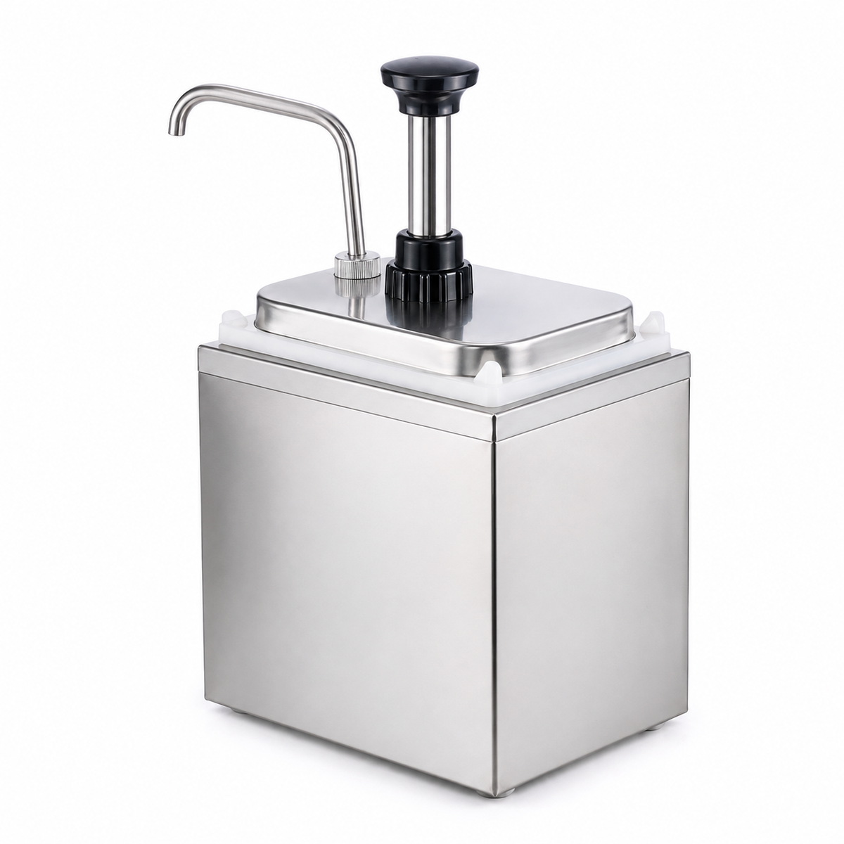 KELOO Stainless Steel Sauce Pump Dispenser 4L Single - KSP-4L