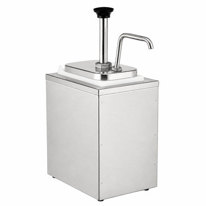 KELOO Stainless Steel Sauce Pump Dispenser 4L Single - KSP-4L
