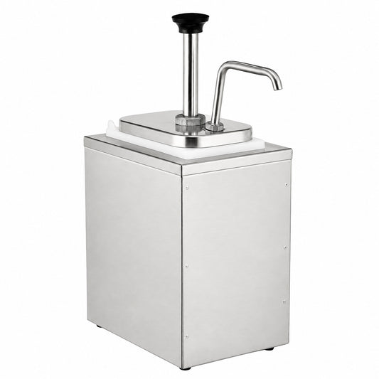 KELOO Stainless Steel Sauce Pump Dispenser 4L Single - KSP-4L