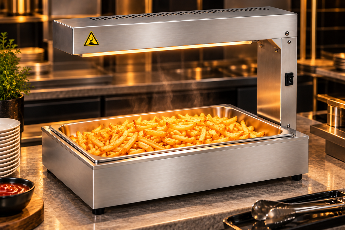 KELOO Chip Dump Scuttle 1kW - Heated Chip Warming Station - FW-330