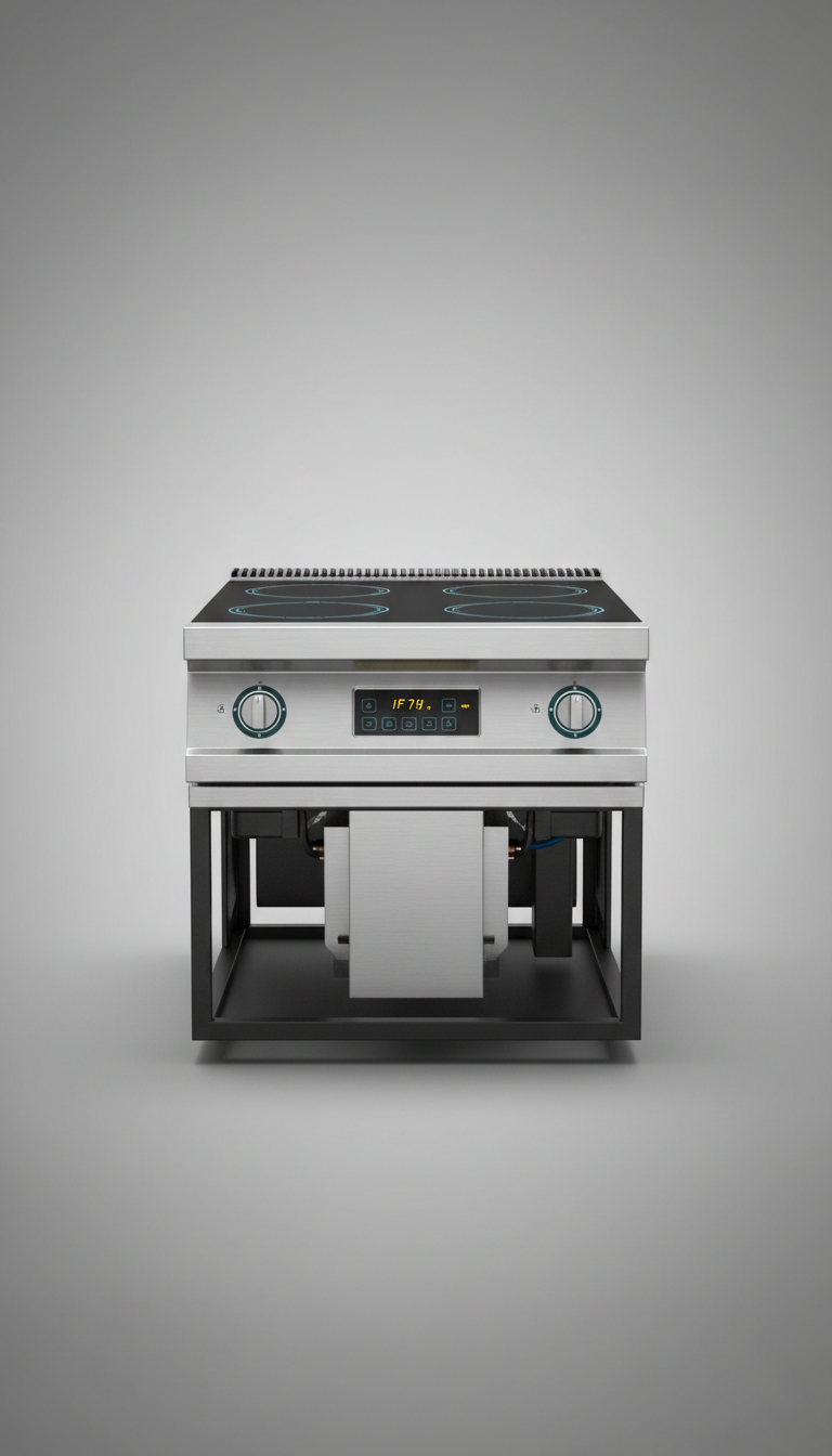 Induction Range With Reinforced Glass
