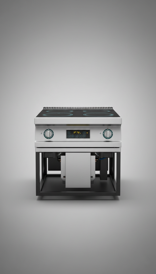 Induction Range With Reinforced Glass