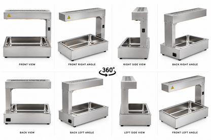 KELOO Chip Dump Scuttle 1kW - Heated Chip Warming Station - FW-330