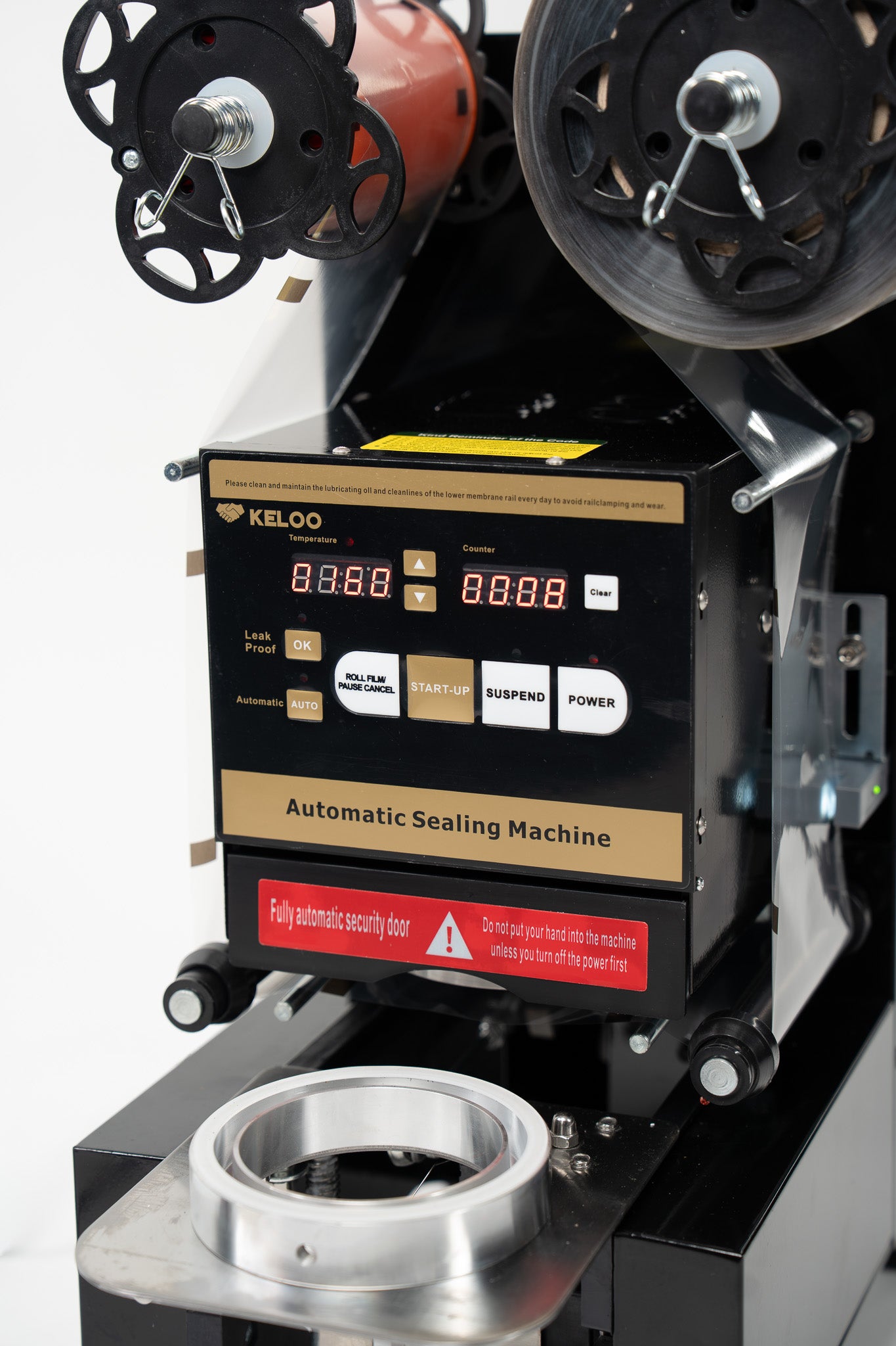 Automatic Cup Sealing Machine Commercial Bubble Tea 550-650 Cups/H