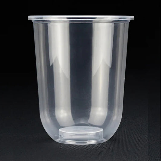 Bubble Tea U-Shape PP Cups (500ml)