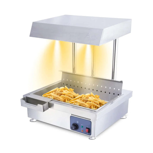 KELOO Commercial Chip Warmer Station / Scuttle 700mm - Heated Fried Food Holding