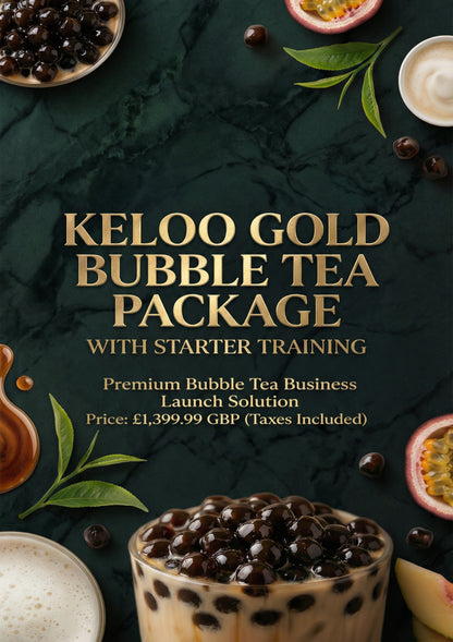 KELOO GOLD BUBBLE TEA PACKAGE WITH STARTER TRAINING
