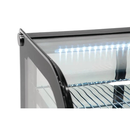 KELOO Countertop Cake Display Fridge 660mm Curved Glass - GN-660CT