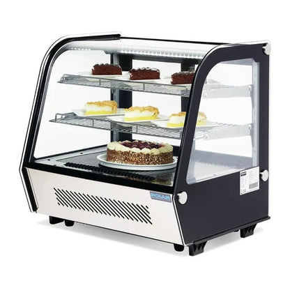 KELOO Countertop Cake Display Fridge 660mm Curved Glass - GN-660CT