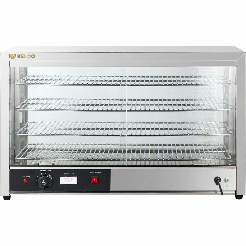 Food warmer front view with KELOO logo