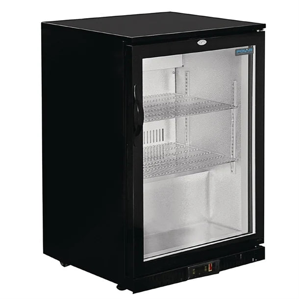 KELOO Back Bar Bottle Cooler 600mm Single Glass Door - GN-126H