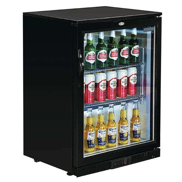 KELOO Back Bar Bottle Cooler 600mm Single Glass Door - GN-126H