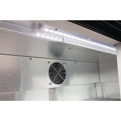 KELOO Back Bar Bottle Cooler 900mm 2 Glass Doors - GN-220H