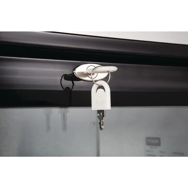 KELOO Back Bar Bottle Cooler 600mm Single Glass Door - GN-126H