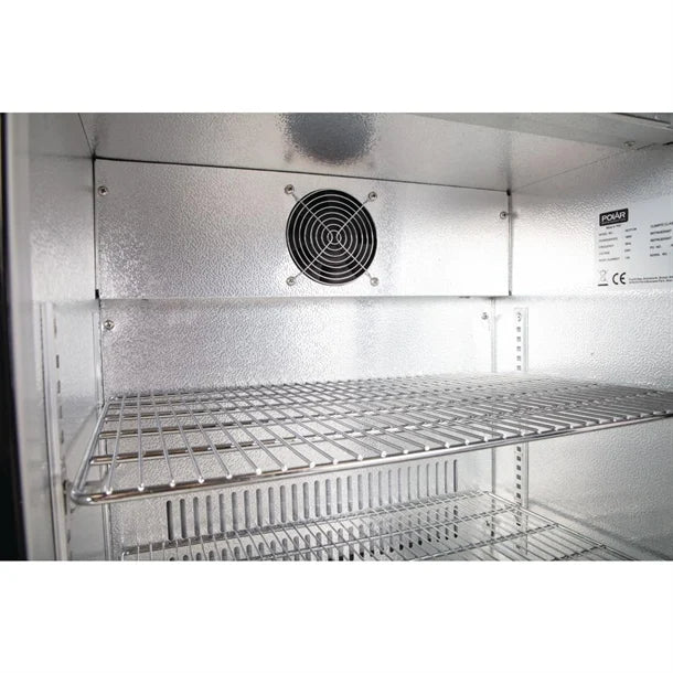 KELOO Back Bar Bottle Cooler 600mm Single Glass Door - GN-126H