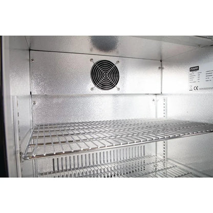KELOO Back Bar Bottle Cooler 600mm Single Glass Door - GN-126H