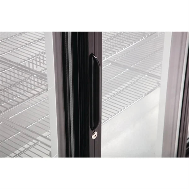 KELOO Back Bar Bottle Cooler 900mm 2 Glass Doors - GN-220H