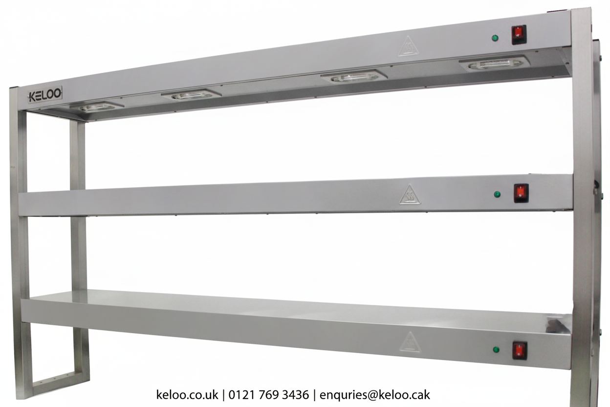 KELOO Commercial Quartz Lamp Heating Gantry Three Tiers 1800mm - VST183H