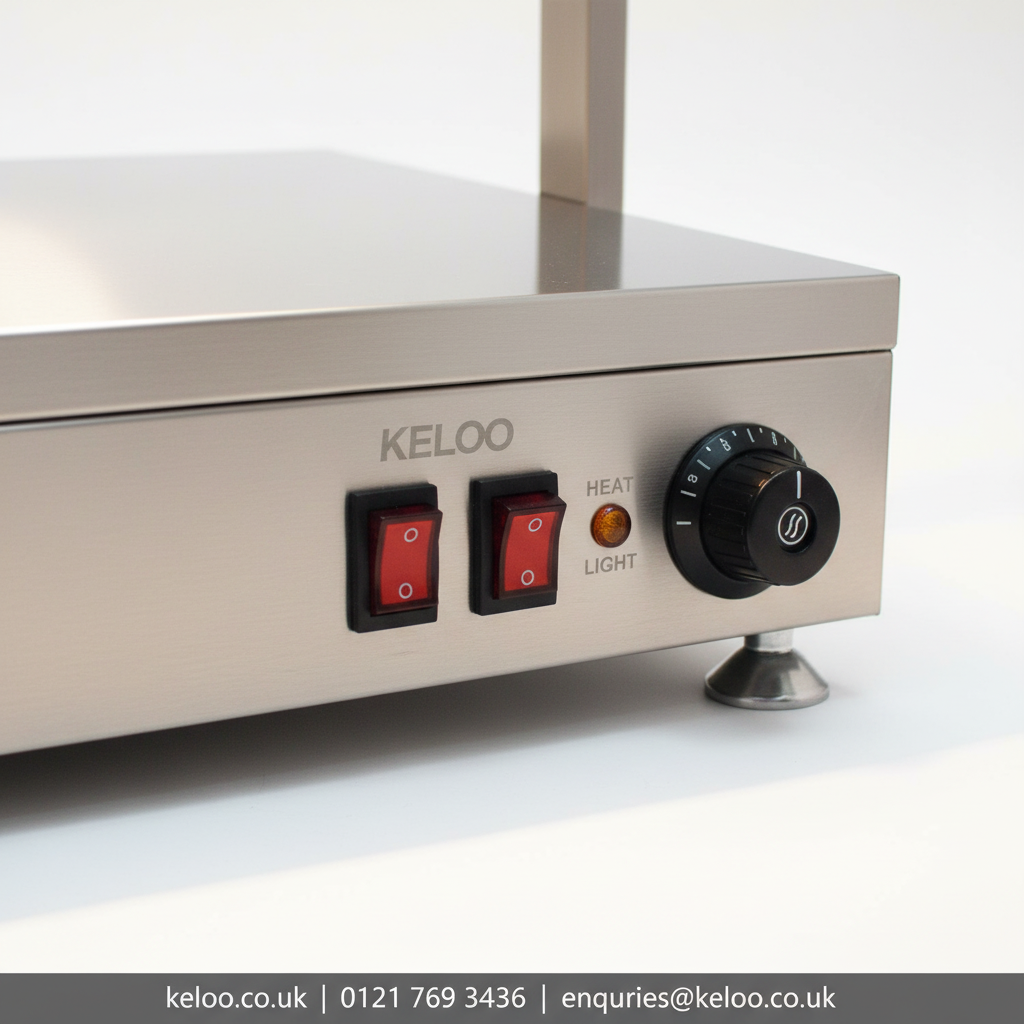 KELOO Electric Food Warmer with Gantry Food Warmer Station 1040mm - 1.55kW Professional