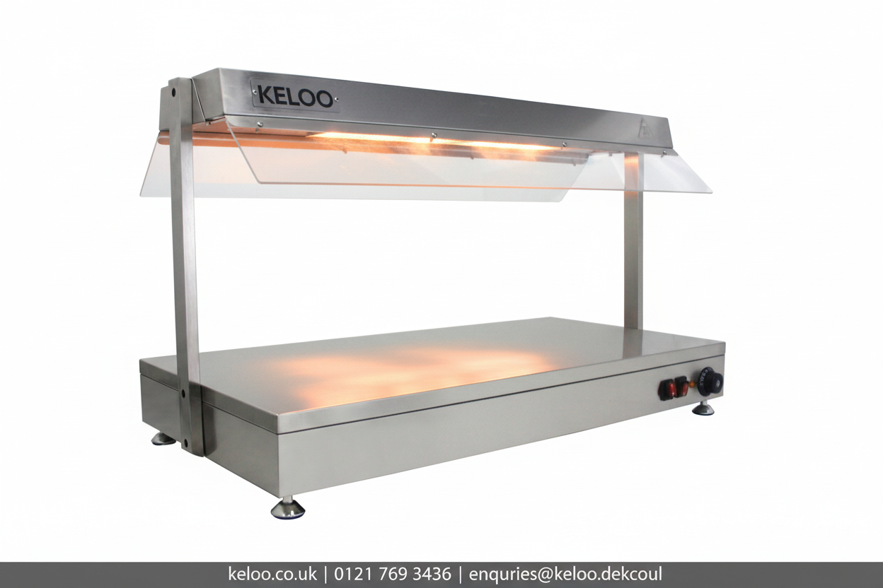 KELOO Electric Food Warmer with Gantry Food Warmer Station 1040mm - 1.55kW Professional