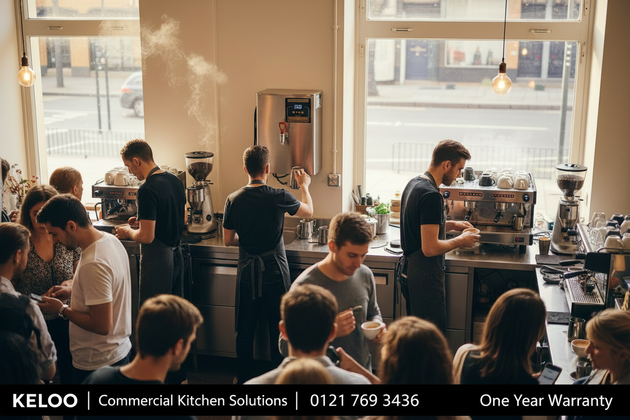 Morning rush artisan cafe