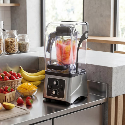 Keloo Commercial Blender 2.5L with Sound Enclosure - 2200W Professional