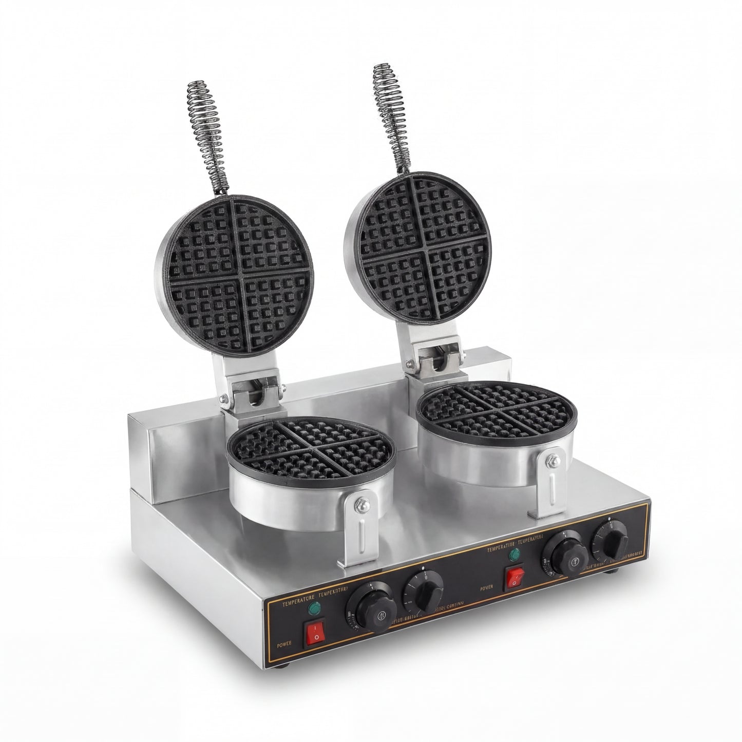Double-head Waffle Maker Machine Commercial Electric Non Stick Plate