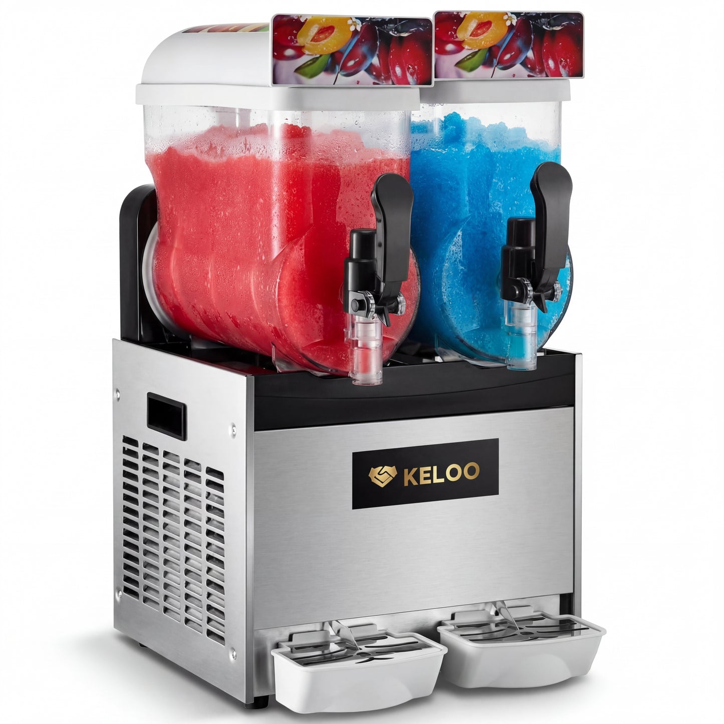 Commercial Slush Machine with 2 Tanks 2X15L