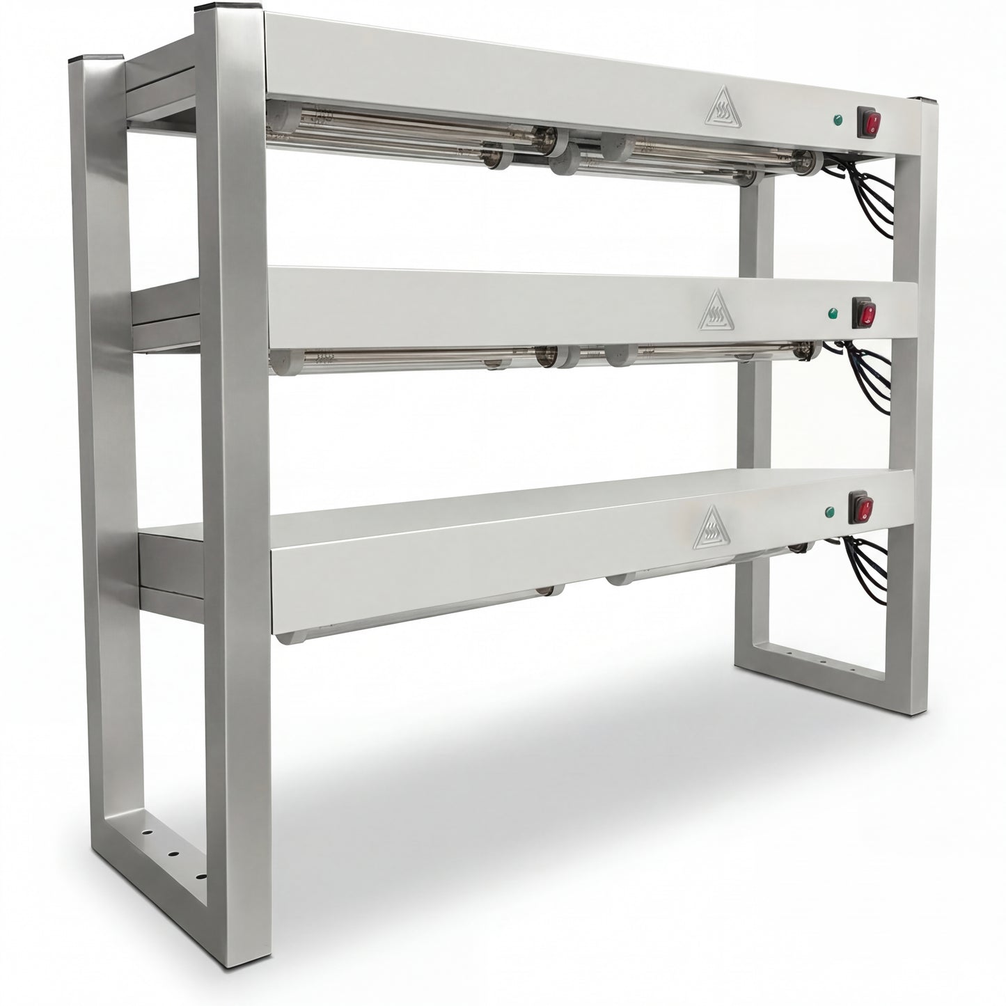 KELOO Commercial Quartz Lamp Heating Gantry Three Tiers 1500mm - Large Capacity