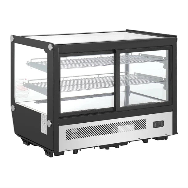KELOO Countertop Deli & Cake Display Fridge 1200mm Square Glass - GN-1200RT