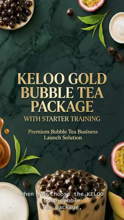 KELOO GOLD BUBBLE TEA PACKAGE WITH STARTER TRAINING