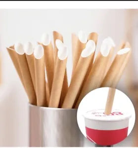 Bubble Tea Disposable Straws 1.2cm by 23cm Individually Wrapped
